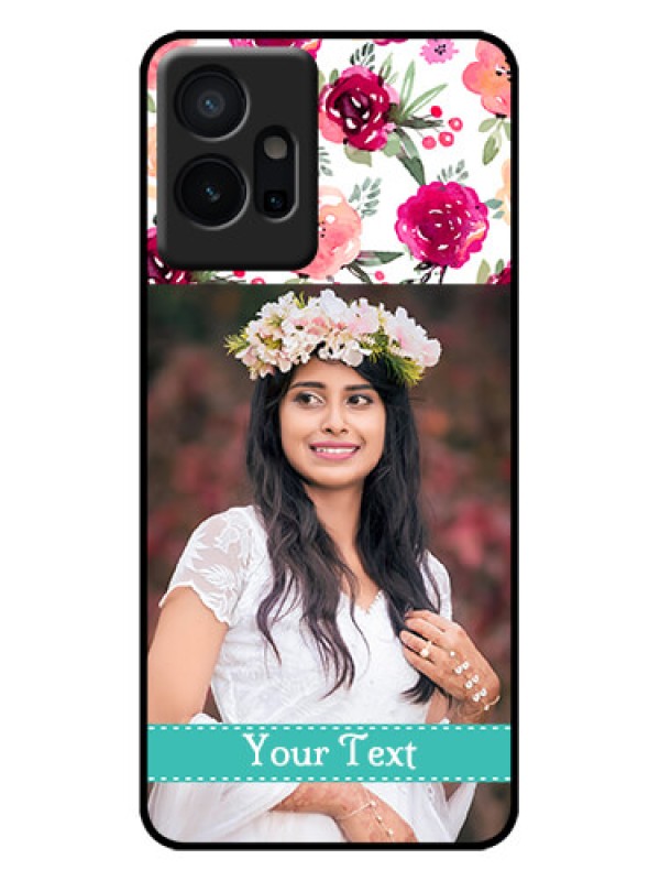Custom Vivo T1 5G Custom Metal Phone Case - Water Colors Floral Design