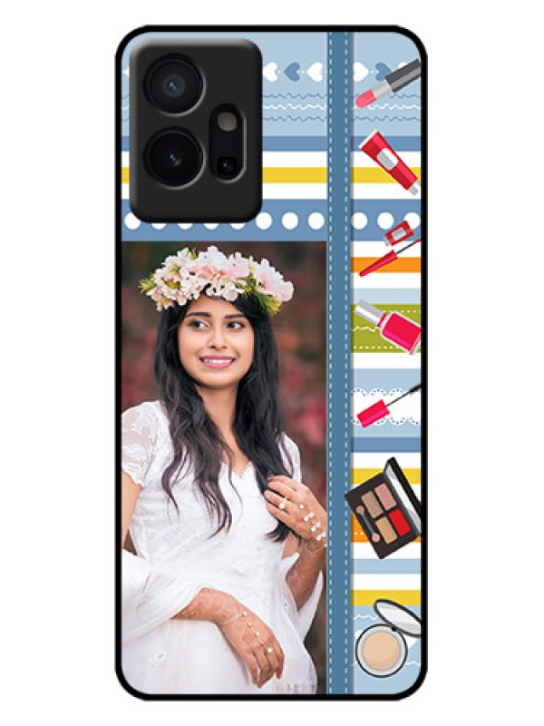 Custom Vivo T1 5G Custom Metal Phone Case - Makeup Icons Design