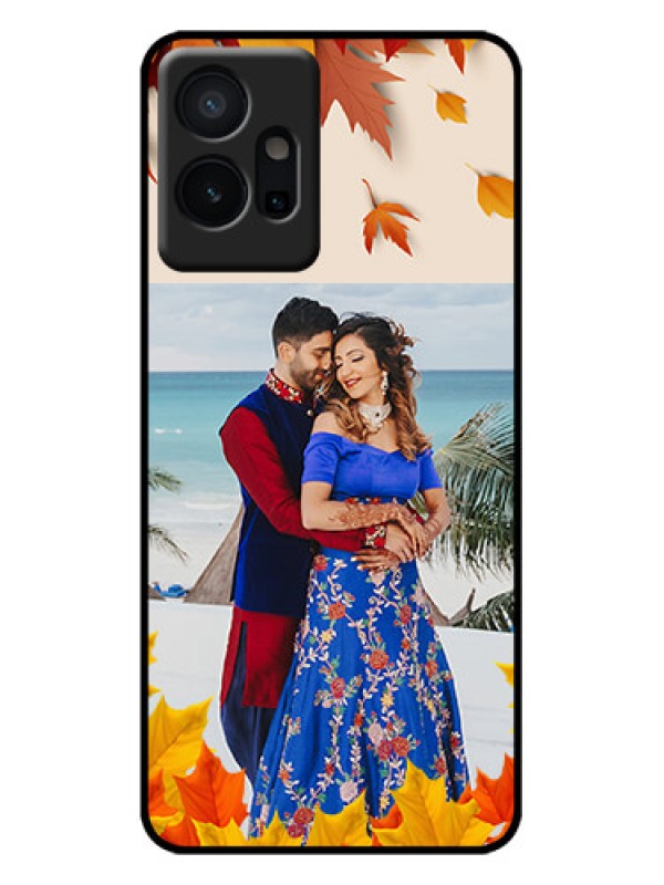 Custom Vivo T1 5G Custom Metal Phone Case - Autumn Maple Leaves Design