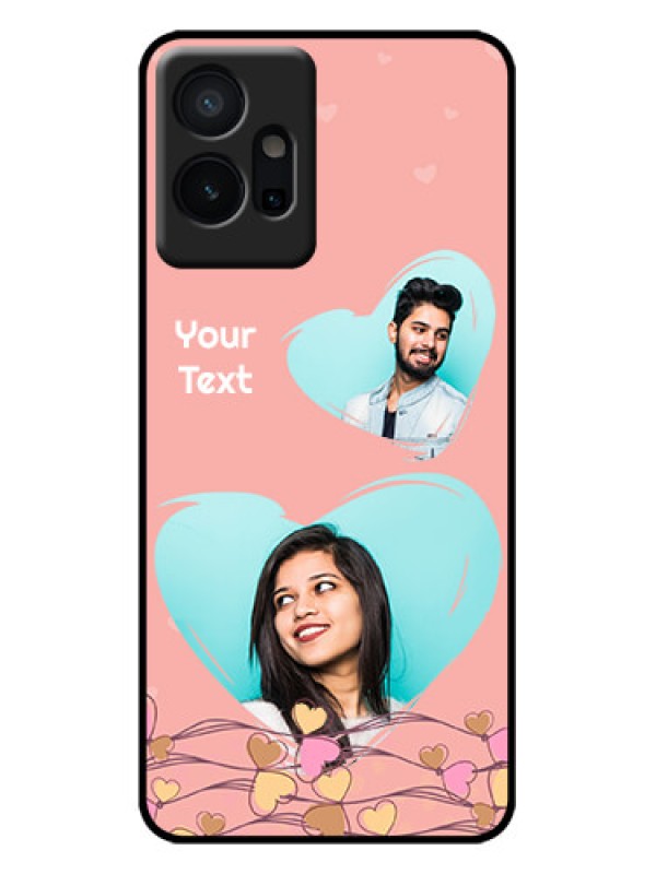Custom Vivo T1 5G Custom Metal Phone Case - Love Doodle Design