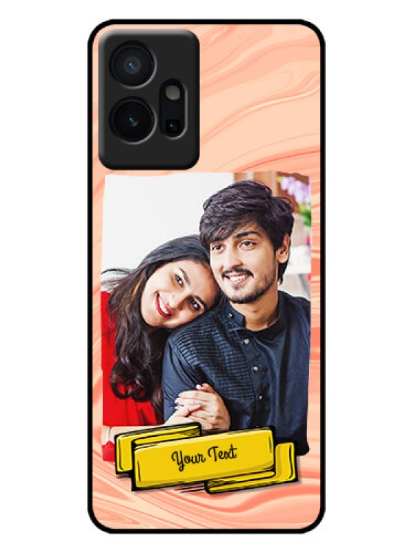 Custom Vivo T1 5G Custom Metal Phone Case - Marble Texture Design