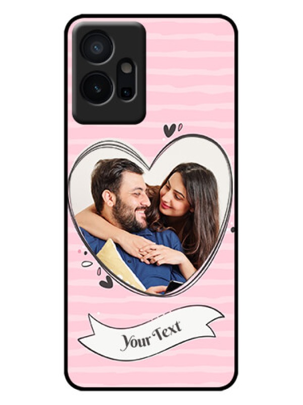 Custom Vivo T1 5G Custom Metal Phone Case - Vintage Heart Design