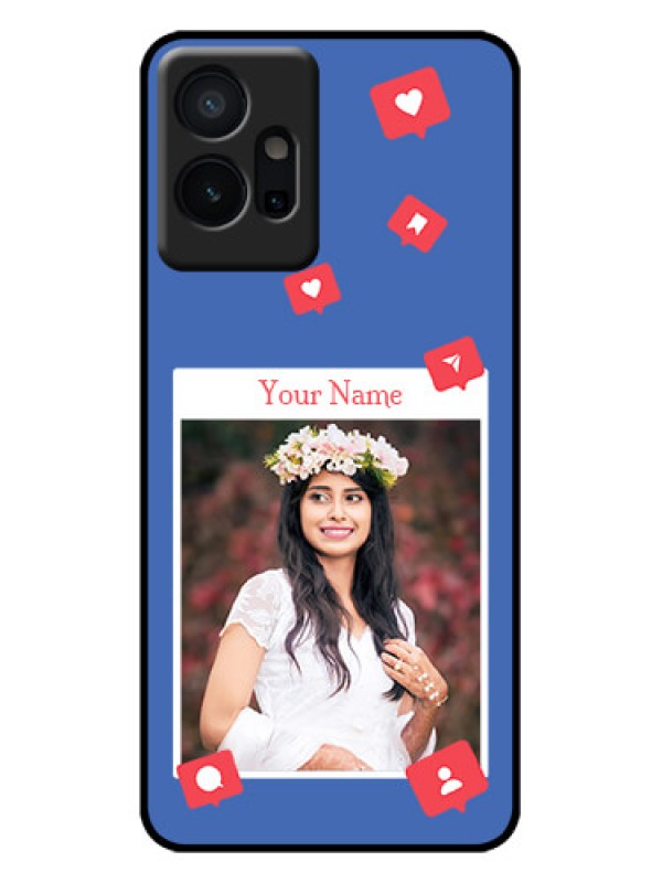 Custom Vivo T1 5G Custom Metal Phone Case - Like Share And Comment Design