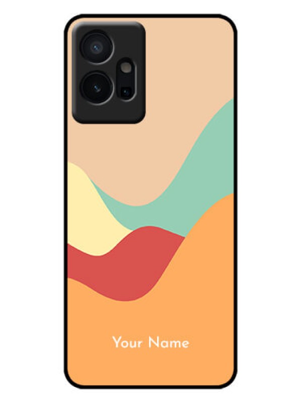Custom Vivo T1 5G Custom Metal Phone Case - Ocean Waves Multi - Colour Design