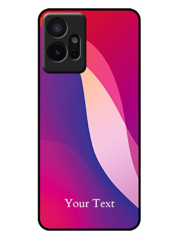 Custom Vivo T1 5G Custom Metal Phone Case - Digital Abstract Overlap Design