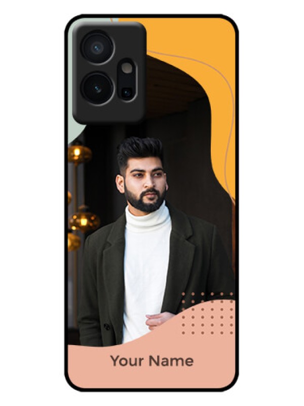 Custom Vivo T1 5G Custom Metal Phone Case - Tri - Coloured Overlay Design