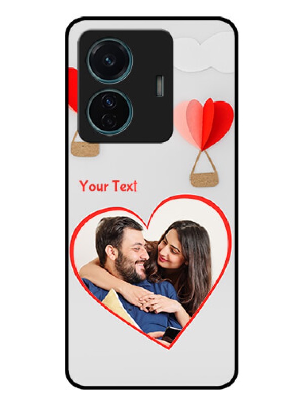 Custom Vivo T1 Pro 5G Custom Metal Phone Case - Parachute Love Design