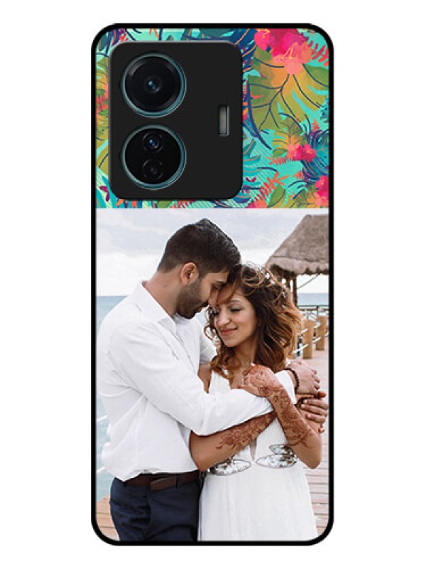 Custom Vivo T1 Pro 5G Custom Metal Phone Case - Watercolor Floral Design