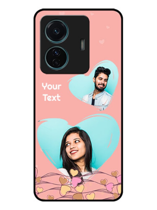 Custom Vivo T1 Pro 5G Custom Metal Phone Case - Love Doodle Design