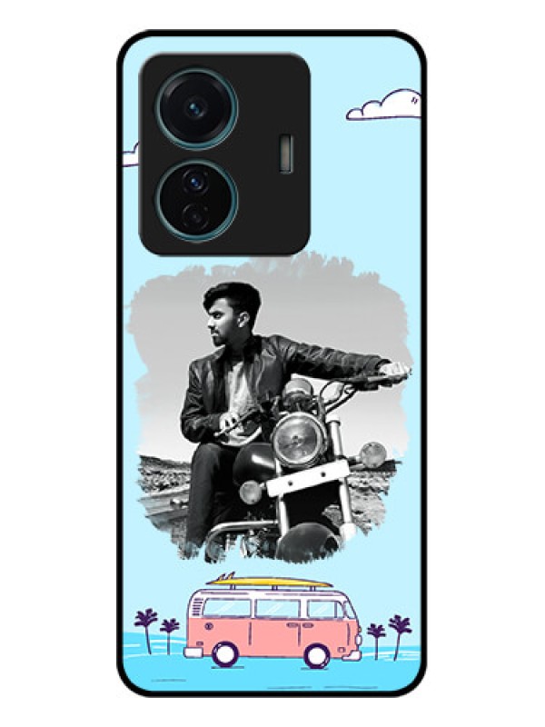 Custom Vivo T1 Pro 5G Custom Metal Phone Case - Travel and Adventure Design
