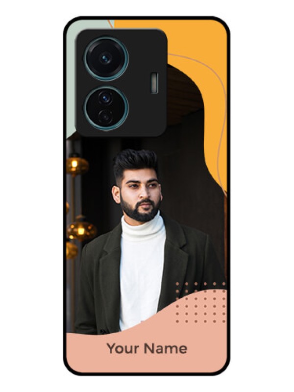 Custom Vivo T1 Pro 5G Custom Metal Phone Case - Tri - Coloured Overlay Design