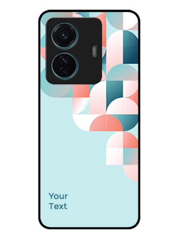 Custom Vivo T1 Pro 5G Custom Metal Phone Case - Stylish Semi - Circle Pattern Design