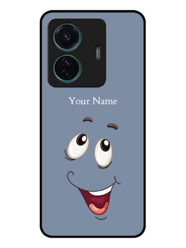 Custom Vivo T1 Pro 5G Custom Metal Phone Case - Laughing Cartoon Face Design