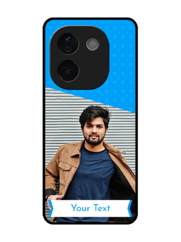 Custom Vivo T3 Pro 5G Custom Metal Phone CaseSimple Blue Color Design