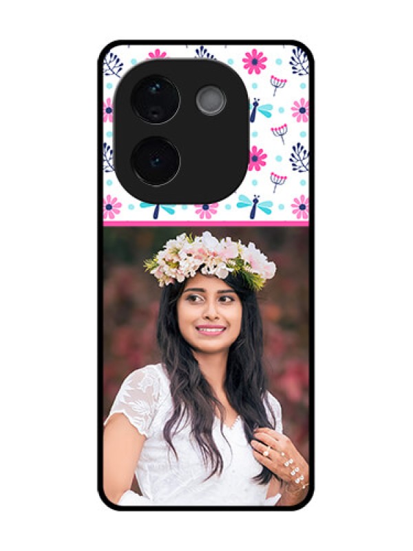Custom Vivo T3 Pro 5G Custom Metal Phone CaseColorful Flower Design