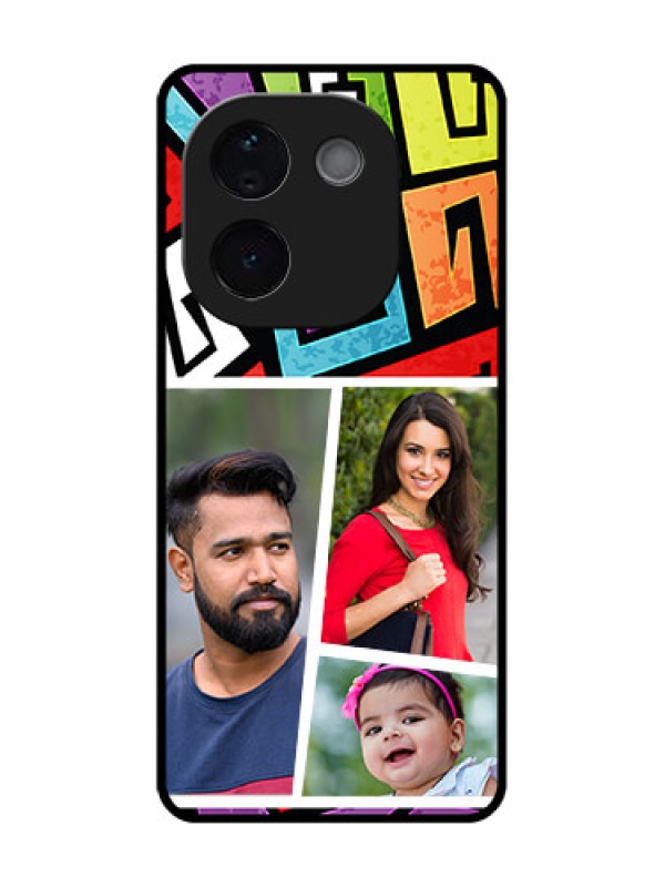 Custom Vivo T3 Pro 5G Custom Metal Phone CaseGraffiti Pattern Design