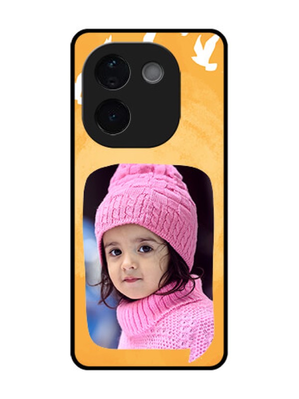 Custom Vivo T3 Pro 5G Custom Metal Phone CaseWater Color Design With Bird Icons