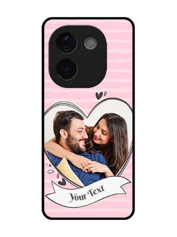 Custom Vivo T3 Pro 5G Custom Metal Phone CaseVintage Heart Design