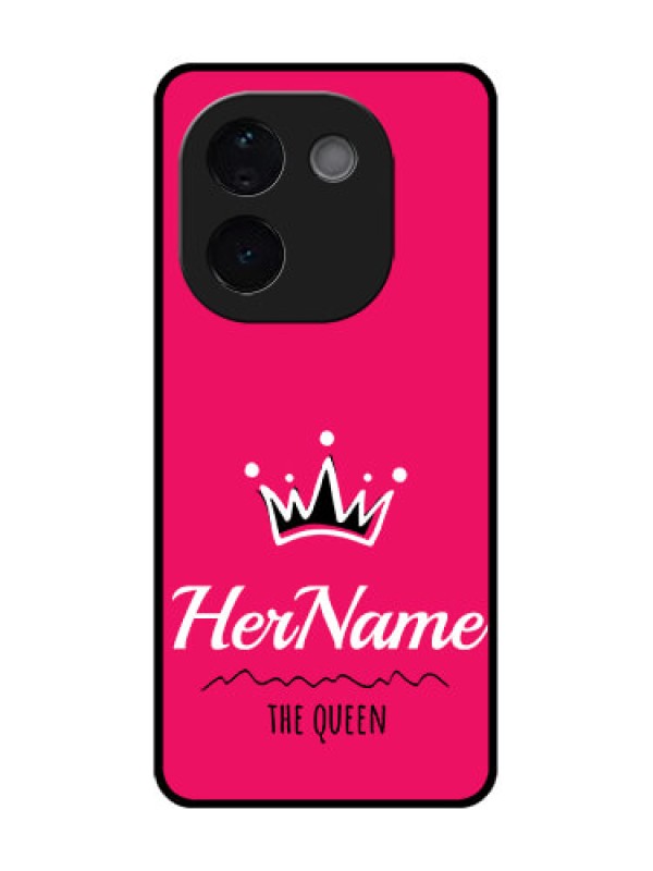 Custom Vivo T3 Pro 5G Custom Metal Phone CaseQueen With Name Design