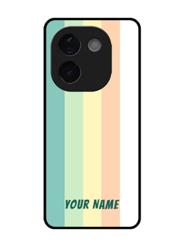 Custom Vivo T3 Pro 5G Custom Metal Phone CaseMulti - Colour Stripes Design