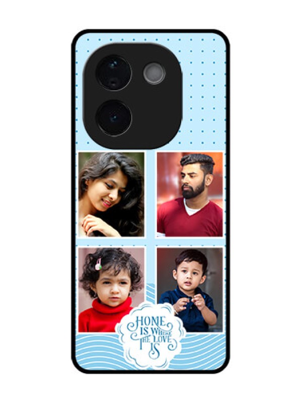 Custom Vivo T3 Pro 5G Custom Metal Phone CaseCute Love Quote With 4 Pic Upload Design
