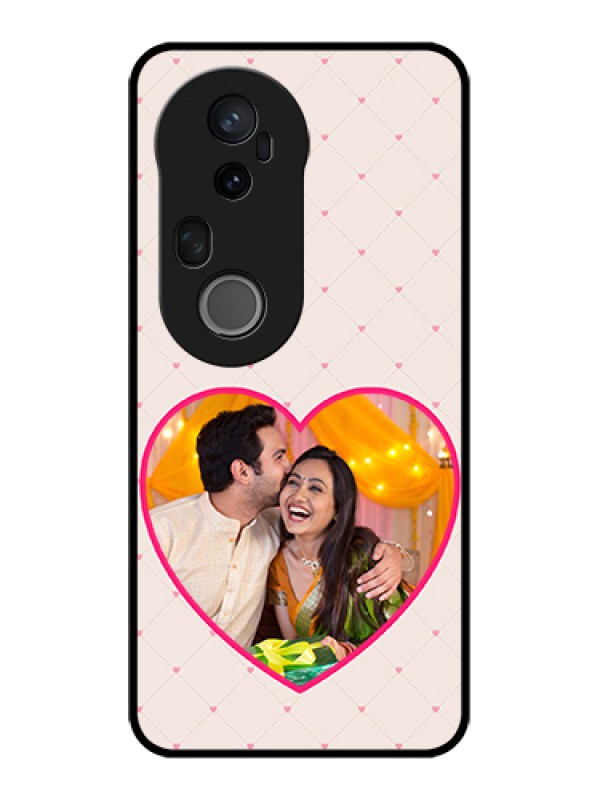 Custom Vivo T4 Ultra 5G Custom Metal Phone Case - Heart Shape Design