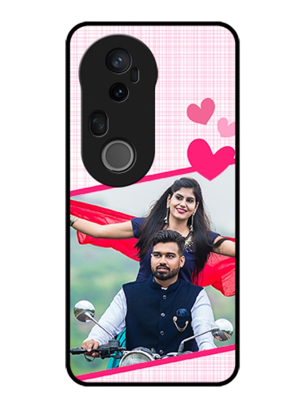 Custom Vivo T4 Ultra 5G Custom Metal Phone Case - Love Shape Heart Design