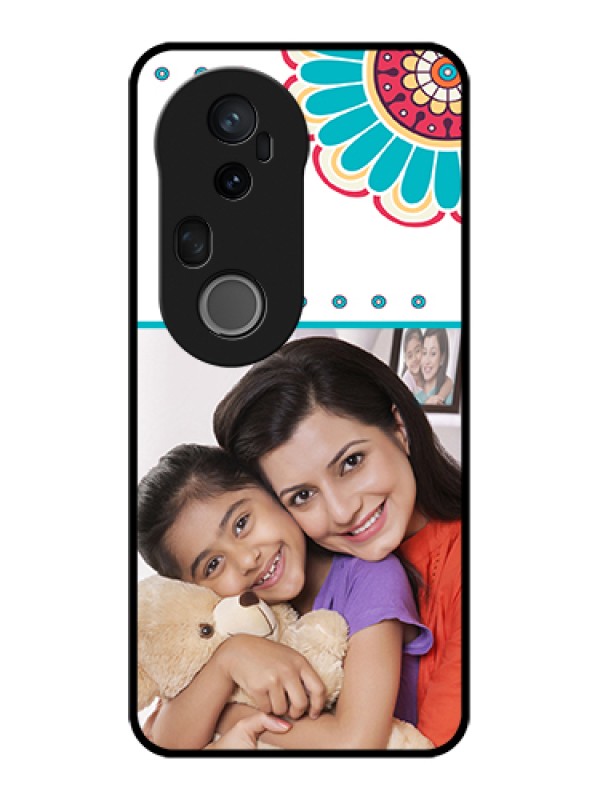 Custom Vivo T4 Ultra 5G Custom Metal Phone Case - Flower Design