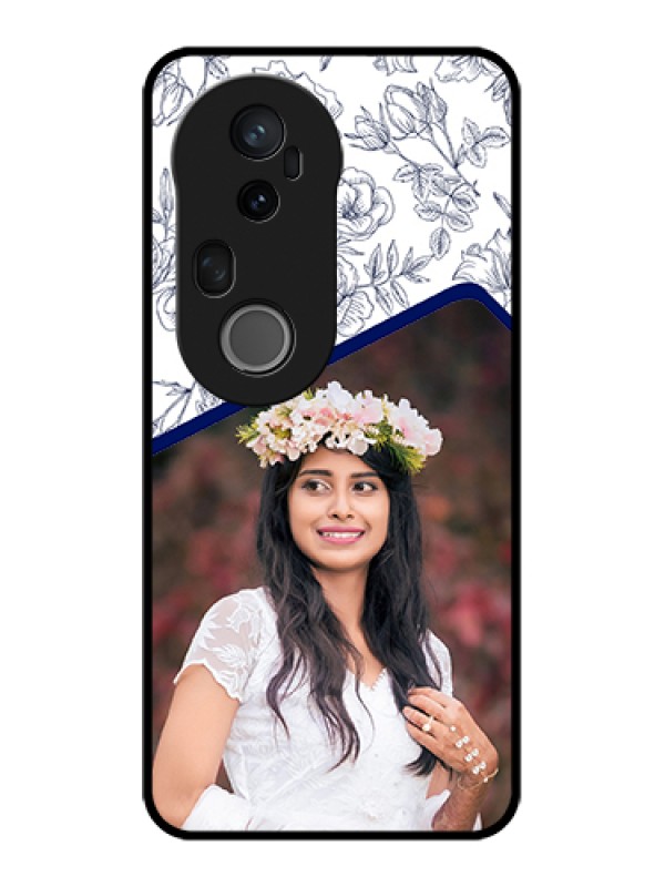 Custom Vivo T4 Ultra 5G Custom Metal Phone Case - Classy Floral Design