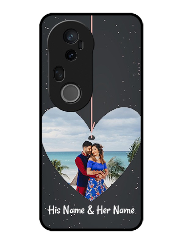 Custom Vivo T4 Ultra 5G Custom Metal Phone Case - Hanging Heart Design