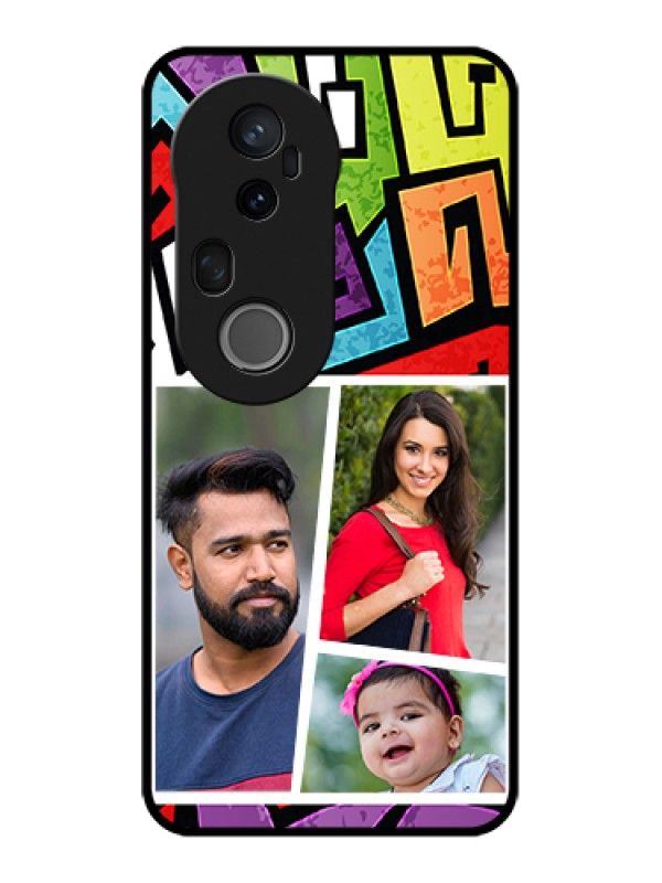 Custom Vivo T4 Ultra 5G Custom Metal Phone Case - Graffiti Pattern Design