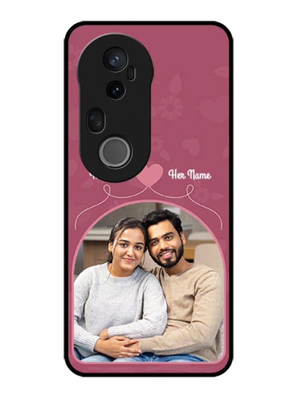 Custom Vivo T4 Ultra 5G Custom Metal Phone Case - Love Floral Design