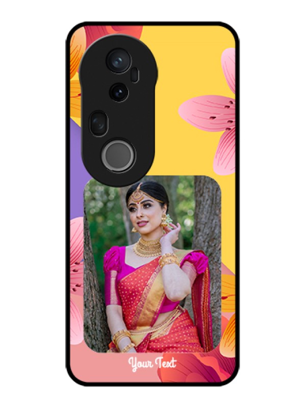 Custom Vivo T4 Ultra 5G Custom Metal Phone Case - 3 Image With Vintage Floral Design