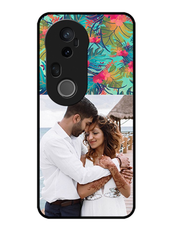 Custom Vivo T4 Ultra 5G Custom Metal Phone Case - Watercolor Floral Design