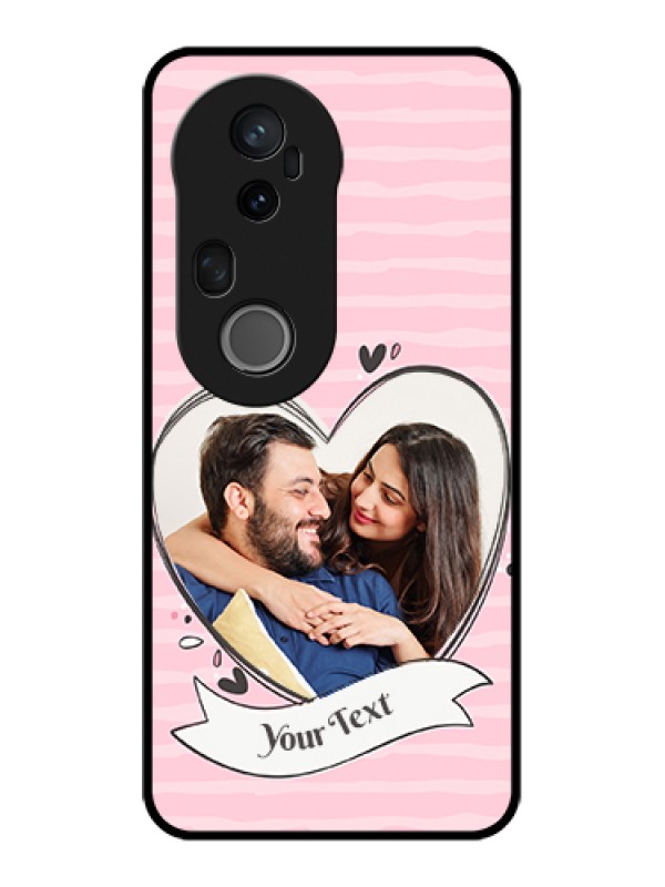 Custom Vivo T4 Ultra 5G Custom Metal Phone Case - Vintage Heart Design