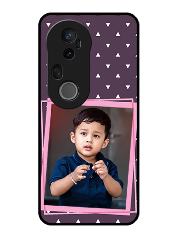 Custom Vivo T4 Ultra 5G Custom Metal Phone Case - Triangle Pattern Dotted Design