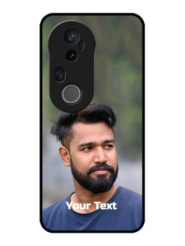 Custom Vivo T4 Ultra 5G Custom Metal Phone Case - Photo With Text Design