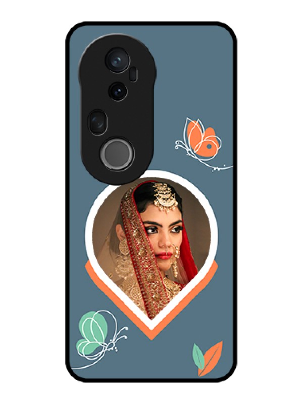Custom Vivo T4 Ultra 5G Custom Metal Phone Case - Droplet Butterflies Design