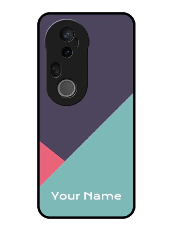 Custom Vivo T4 Ultra 5G Custom Metal Phone Case - Tri Color Abstract Design
