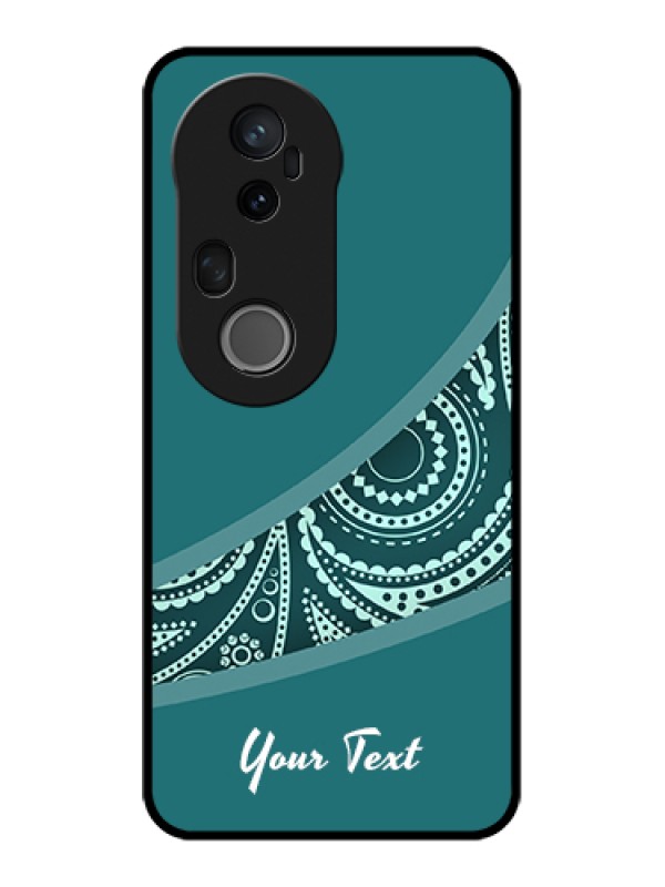 Custom Vivo T4 Ultra 5G Custom Metal Phone Case - Semi Visible Floral Design