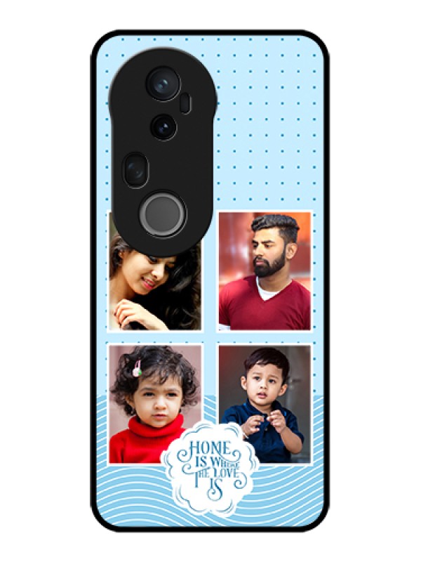Custom Vivo T4 Ultra 5G Custom Metal Phone Case - Cute Love Quote With 4 Pic Upload Design