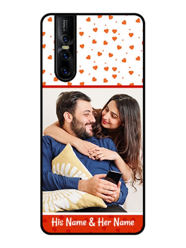 Custom Vivo V15 Pro Custom Metal Phone CaseOrange Love Symbol Design