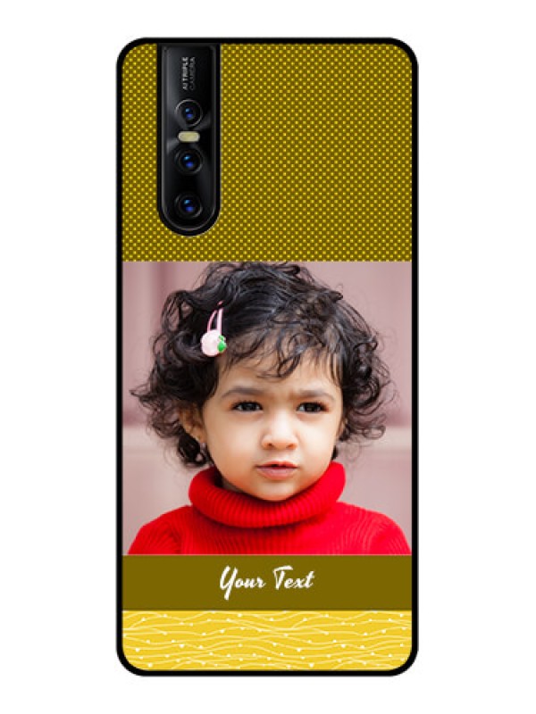 Custom Vivo V15 Pro Custom Metal Phone CaseSimple Green Color Design