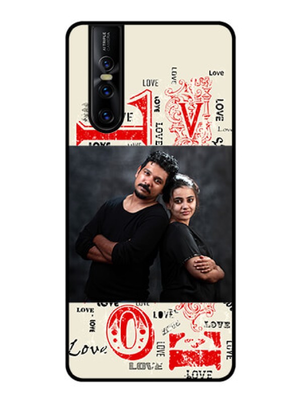 Custom Vivo V15 Pro Custom Metal Phone CaseTrendy Love Design Case