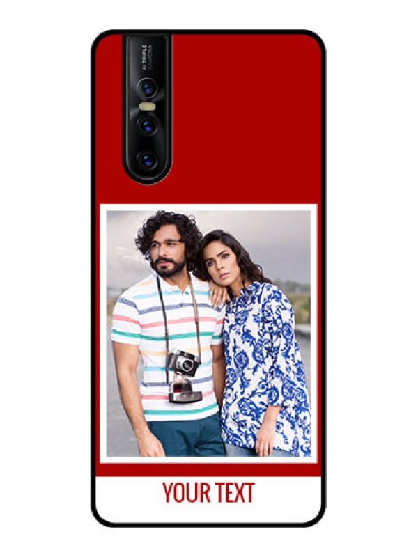 Custom Vivo V15 Pro Custom Metal Phone CaseRed Color Design