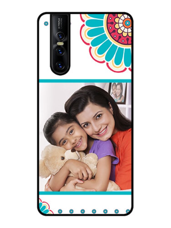 Custom Vivo V15 Pro Custom Metal Phone CaseFlower Design