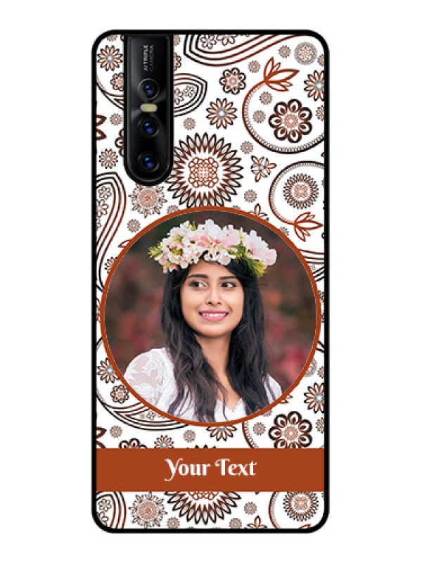 Custom Vivo V15 Pro Custom Metal Phone CaseAbstract Flower Design