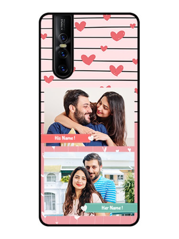 Custom Vivo V15 Pro Custom Metal Phone CasePhoto With Heart Design