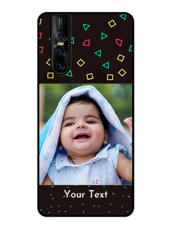 Custom Vivo V15 Pro Custom Metal Phone CaseWith Confetti Birthday Design