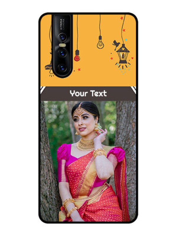 Custom Vivo V15 Pro Custom Metal Phone CaseWith Family Picture And Icons